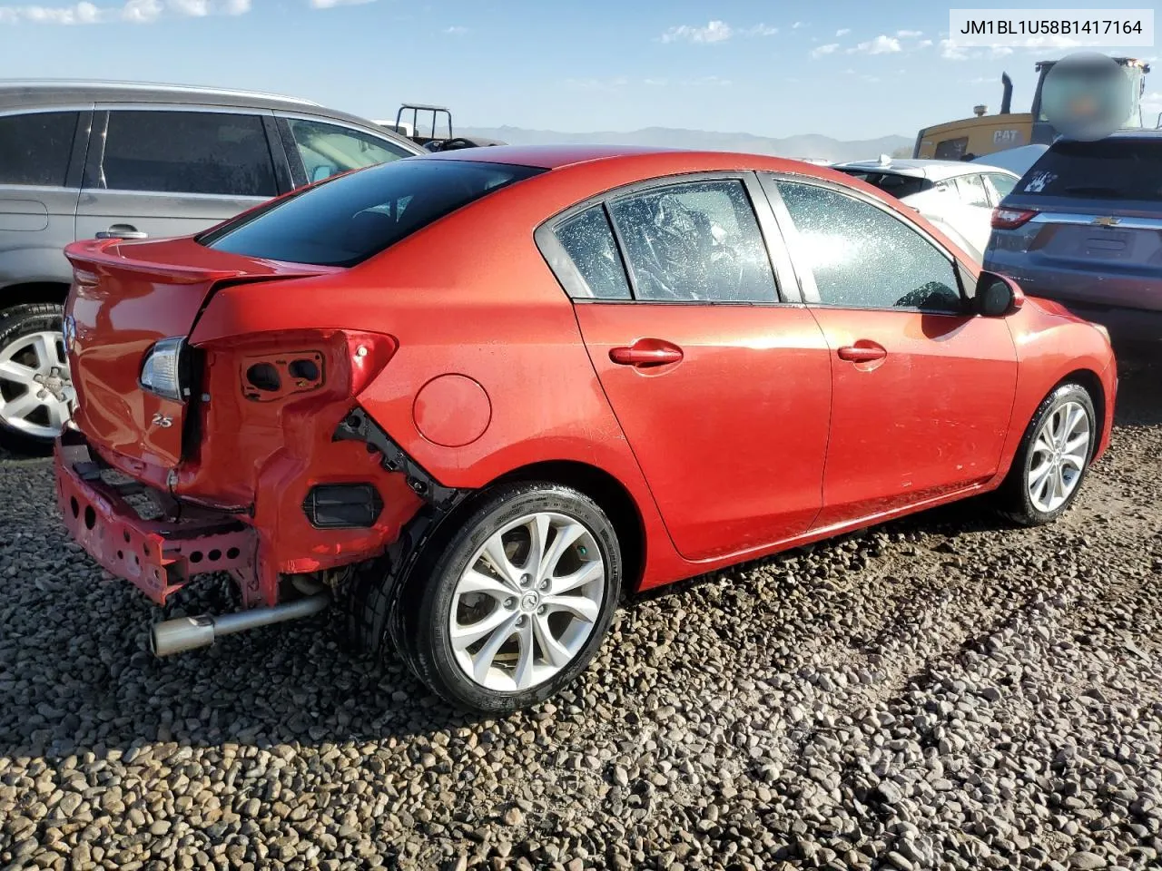 2011 Mazda 3 S VIN: JM1BL1U58B1417164 Lot: 74803274