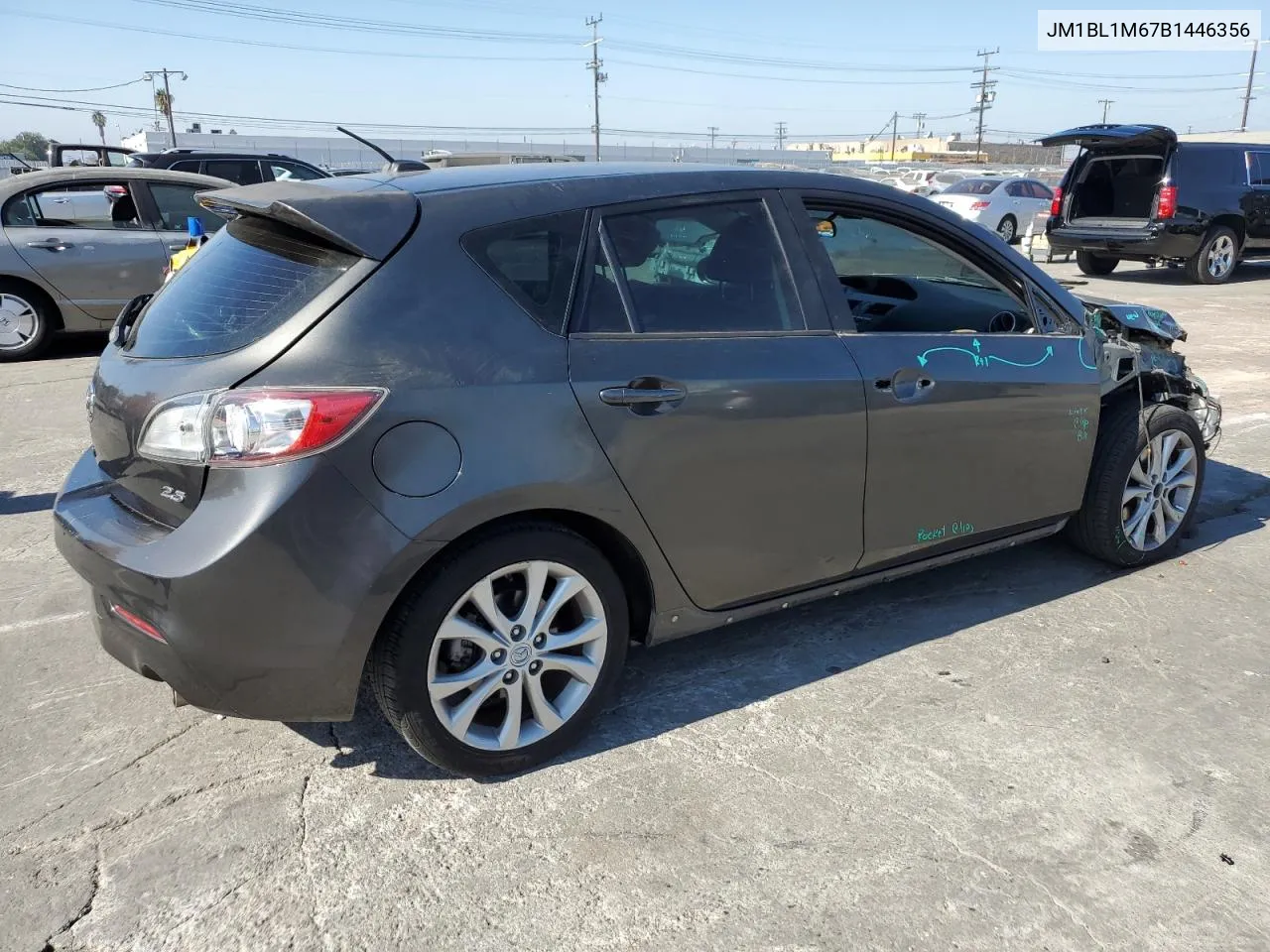 2011 Mazda 3 S VIN: JM1BL1M67B1446356 Lot: 74860134