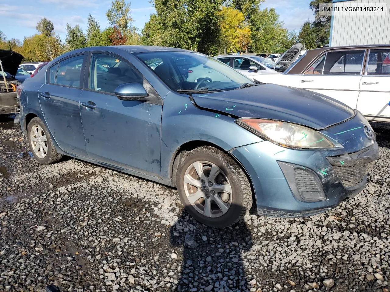 2011 Mazda 3 I VIN: JM1BL1VG6B1483244 Lot: 76333304