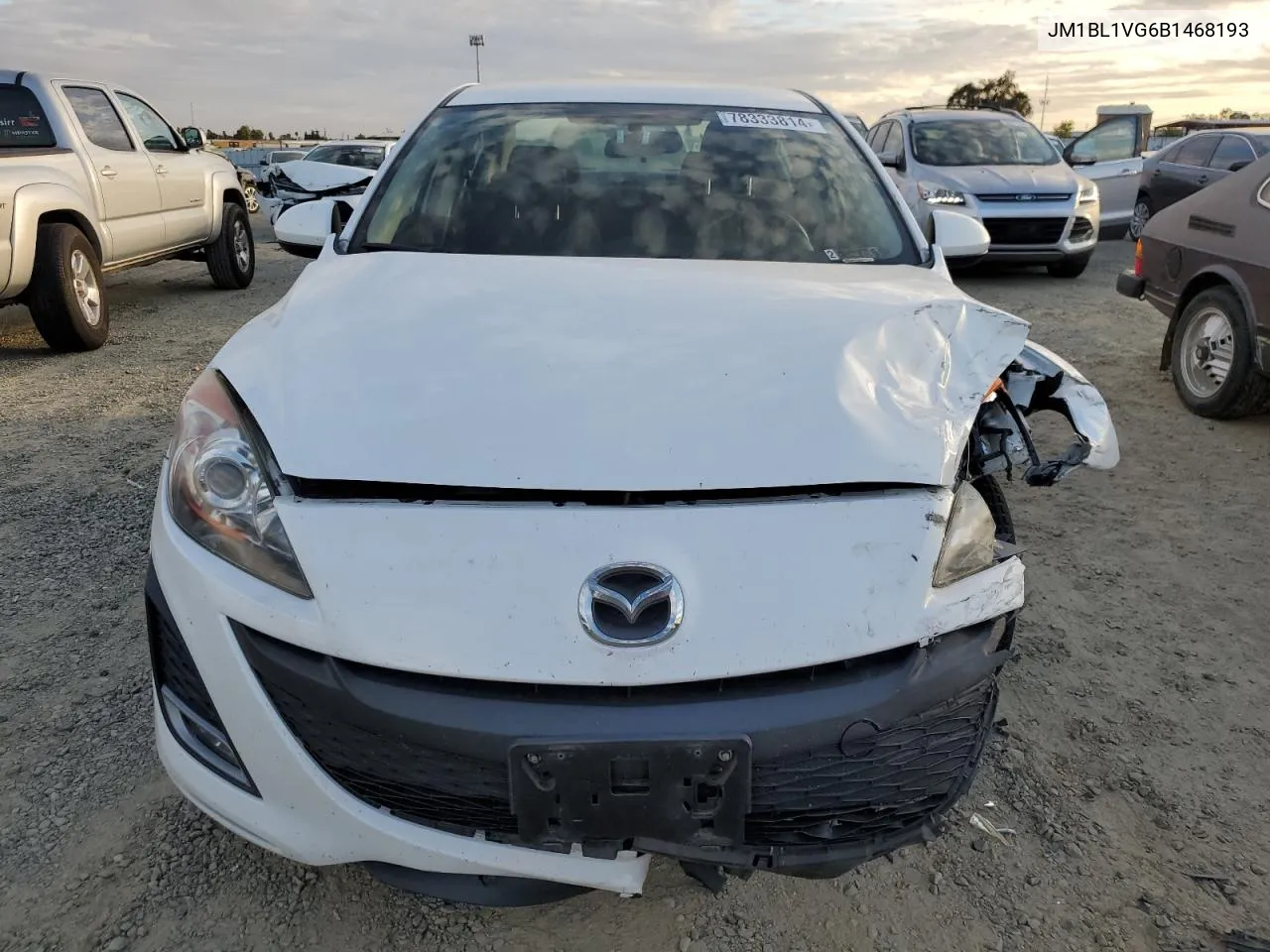 2011 Mazda 3 I VIN: JM1BL1VG6B1468193 Lot: 78333814