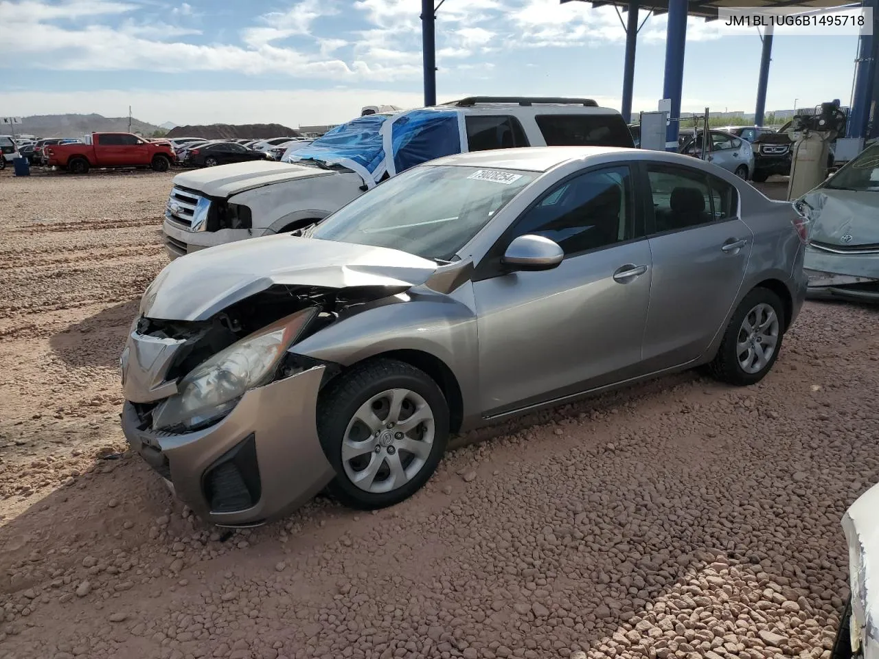 2011 Mazda 3 I VIN: JM1BL1UG6B1495718 Lot: 79028254