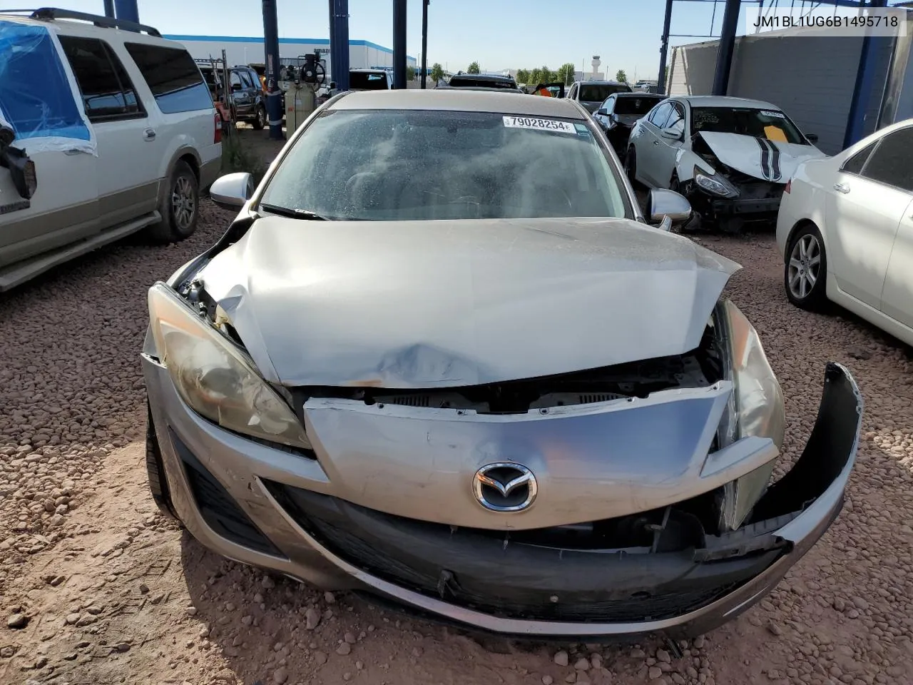 2011 Mazda 3 I VIN: JM1BL1UG6B1495718 Lot: 79028254