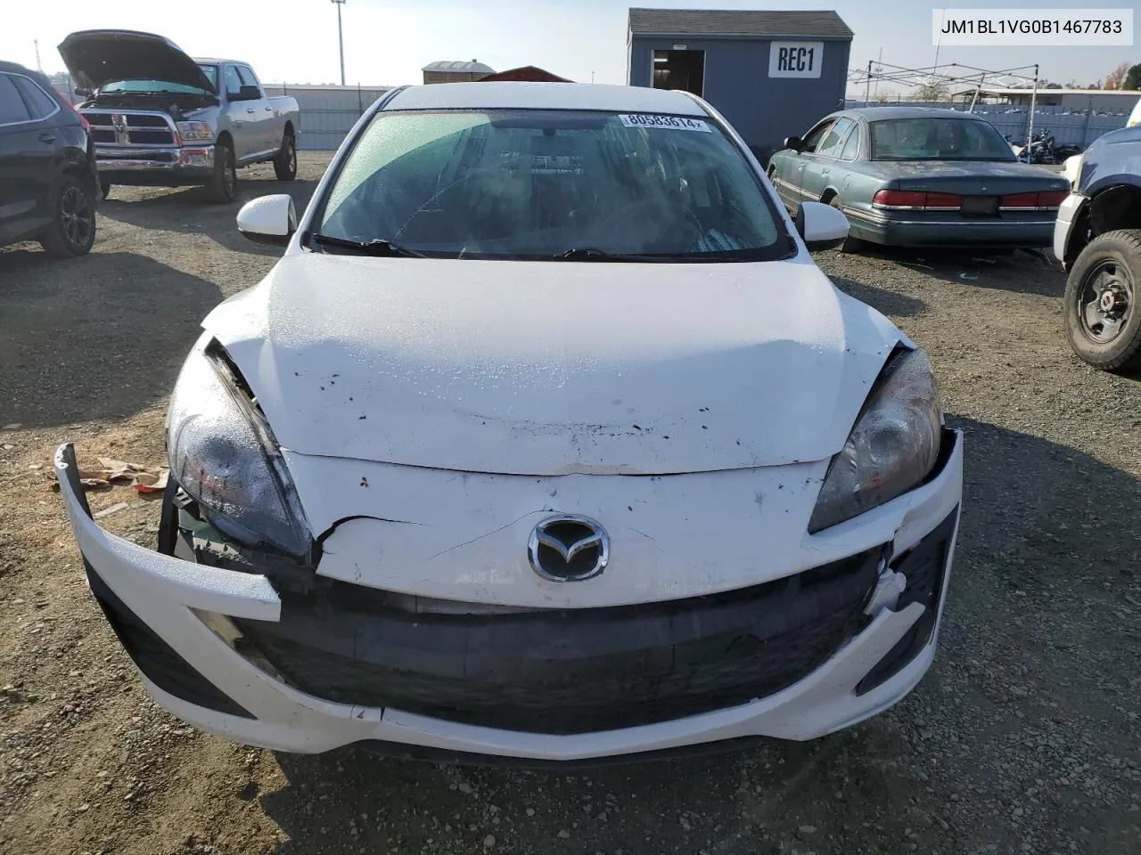 2011 Mazda 3 I VIN: JM1BL1VG0B1467783 Lot: 80583614