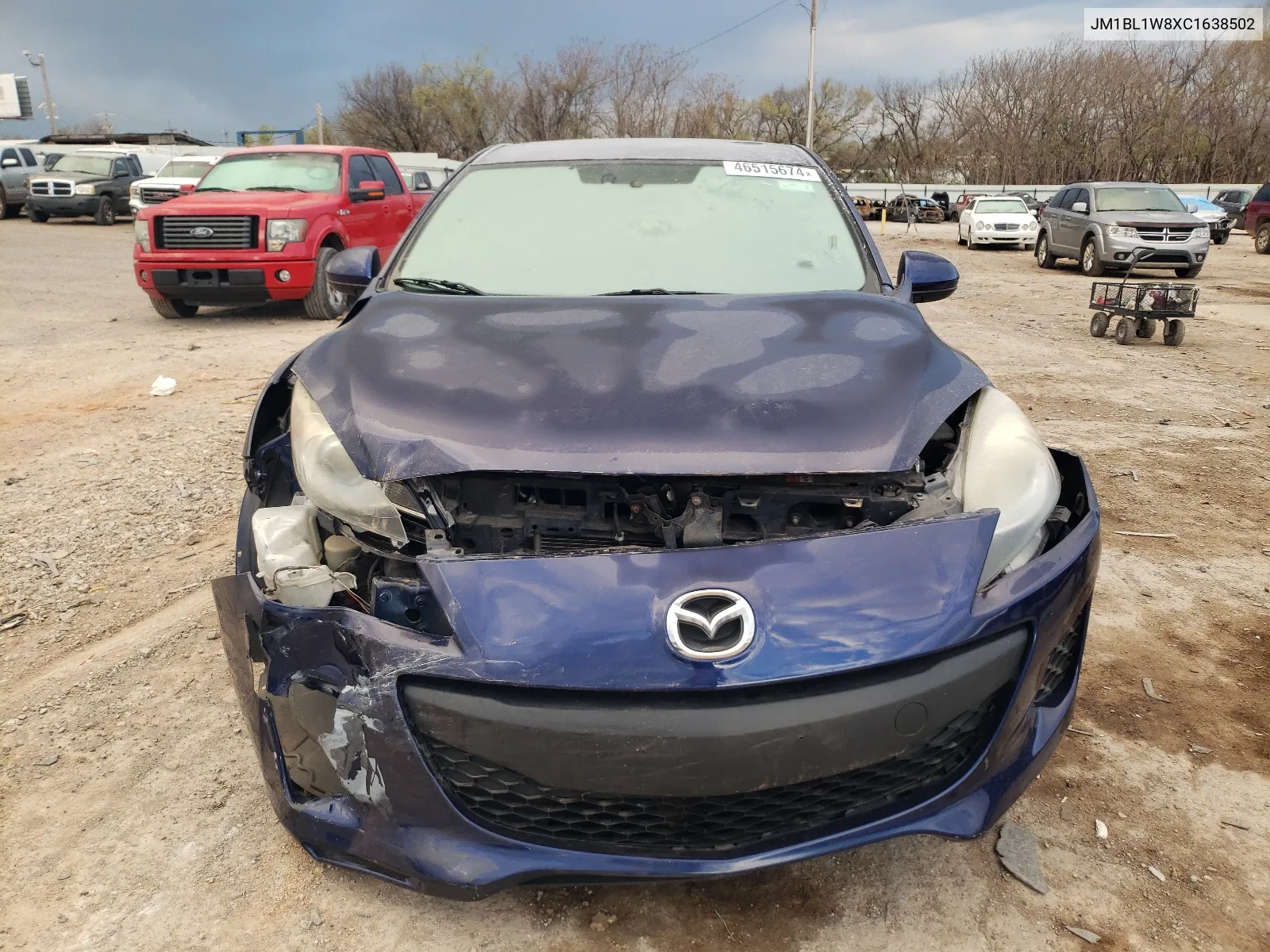 JM1BL1W8XC1638502 2012 Mazda 3 I