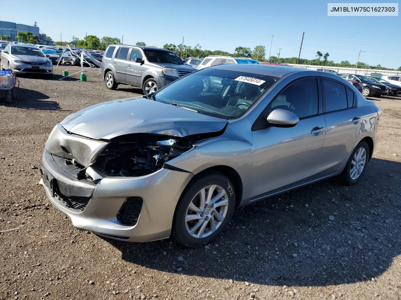 2012 Mazda 3 I VIN: JM1BL1W75C1627303 Lot: 57645614