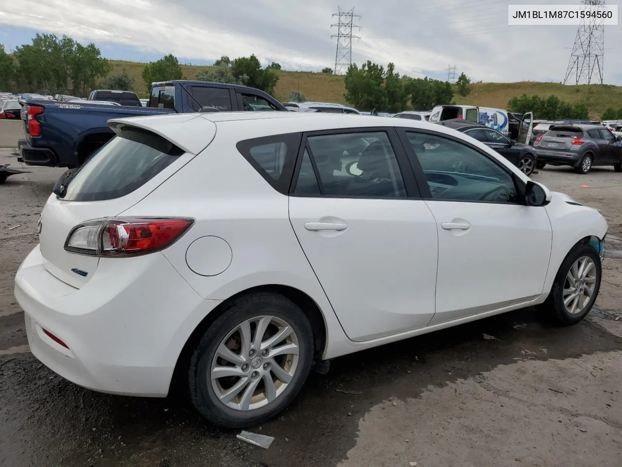 2012 Mazda 3 I VIN: JM1BL1M87C1594560 Lot: 59698834