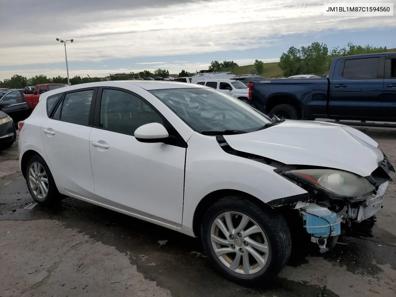 2012 Mazda 3 I VIN: JM1BL1M87C1594560 Lot: 59698834