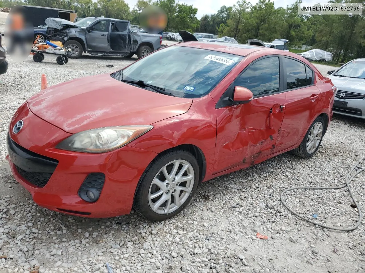 JM1BL1W92C1672796 2012 Mazda 3 S