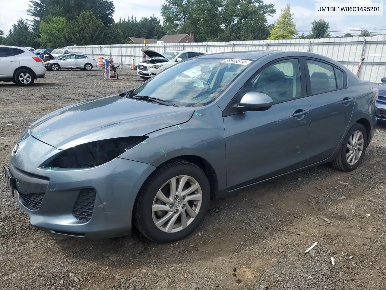 2012 Mazda 3 I VIN: JM1BL1W86C1695201 Lot: 63669014