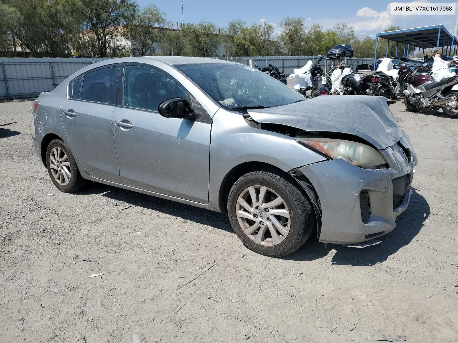 2012 Mazda 3 I VIN: JM1BL1V7XC1617058 Lot: 63712224