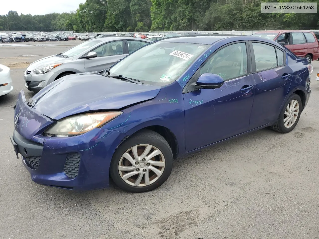 2012 Mazda 3 I VIN: JM1BL1V8XC1661263 Lot: 66036724