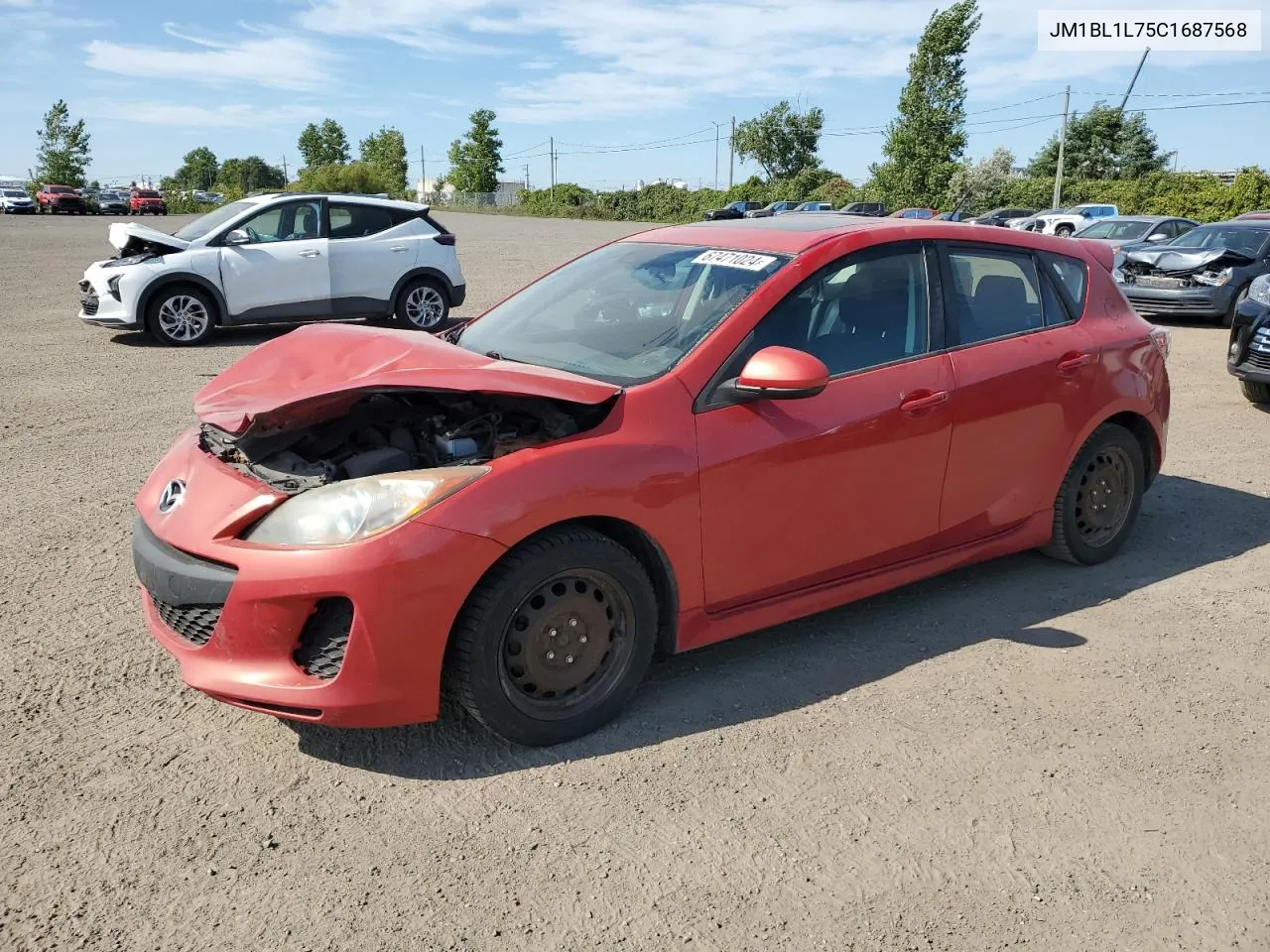 2012 Mazda 3 I VIN: JM1BL1L75C1687568 Lot: 67471024