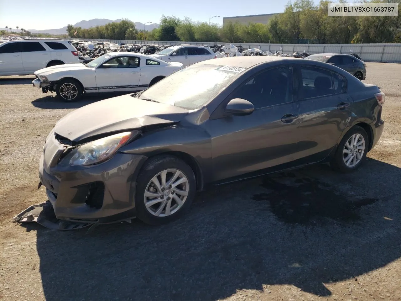 2012 Mazda 3 I VIN: JM1BL1V8XC1663787 Lot: 67500154