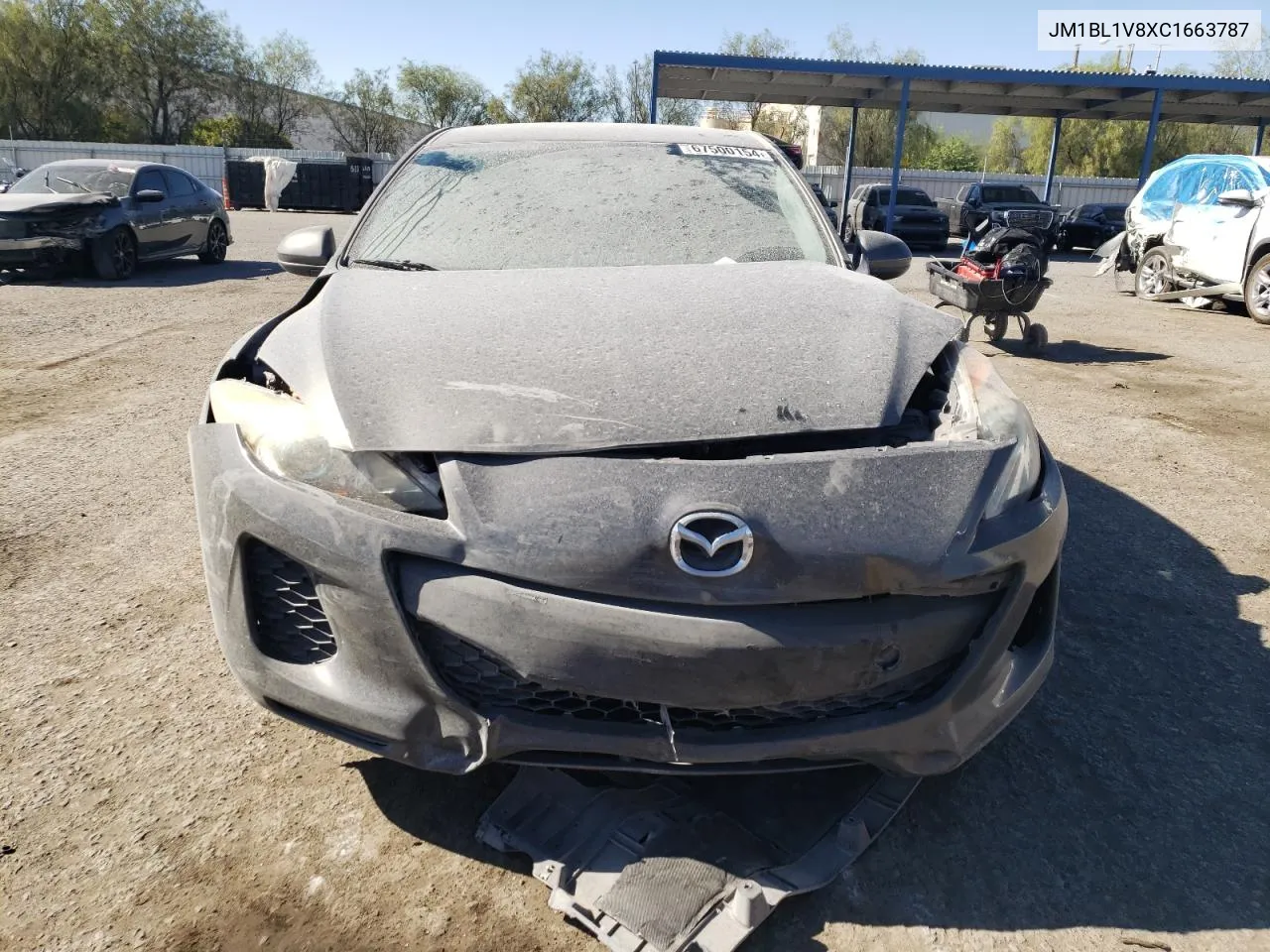 2012 Mazda 3 I VIN: JM1BL1V8XC1663787 Lot: 67500154