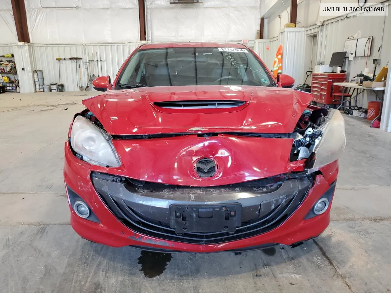 2012 Mazda Speed 3 VIN: JM1BL1L36C1631698 Lot: 67768964