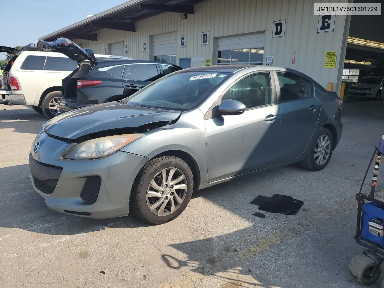 2012 Mazda 3 I VIN: JM1BL1V76C1601729 Lot: 68706324