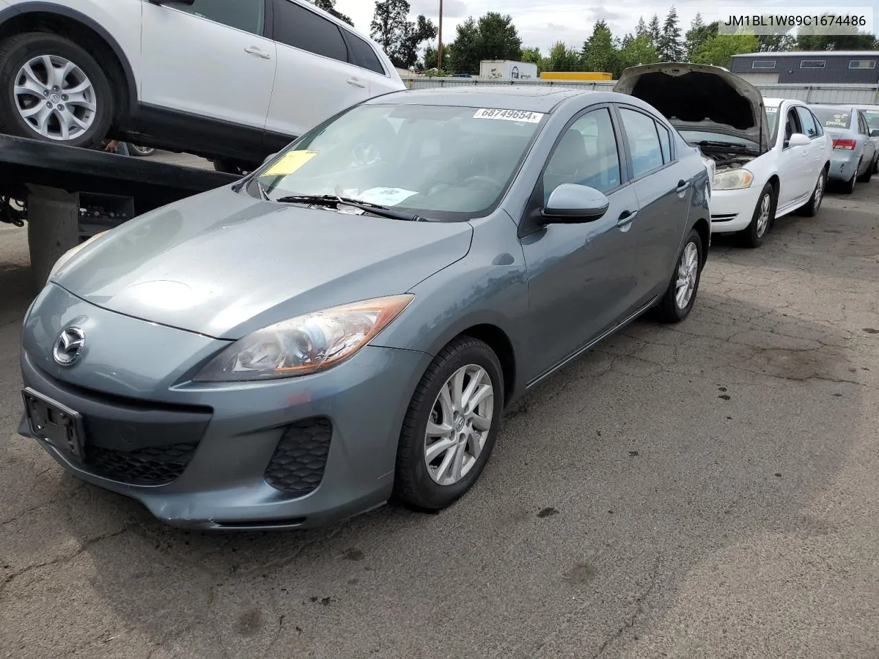 2012 Mazda 3 I VIN: JM1BL1W89C1674486 Lot: 68749654