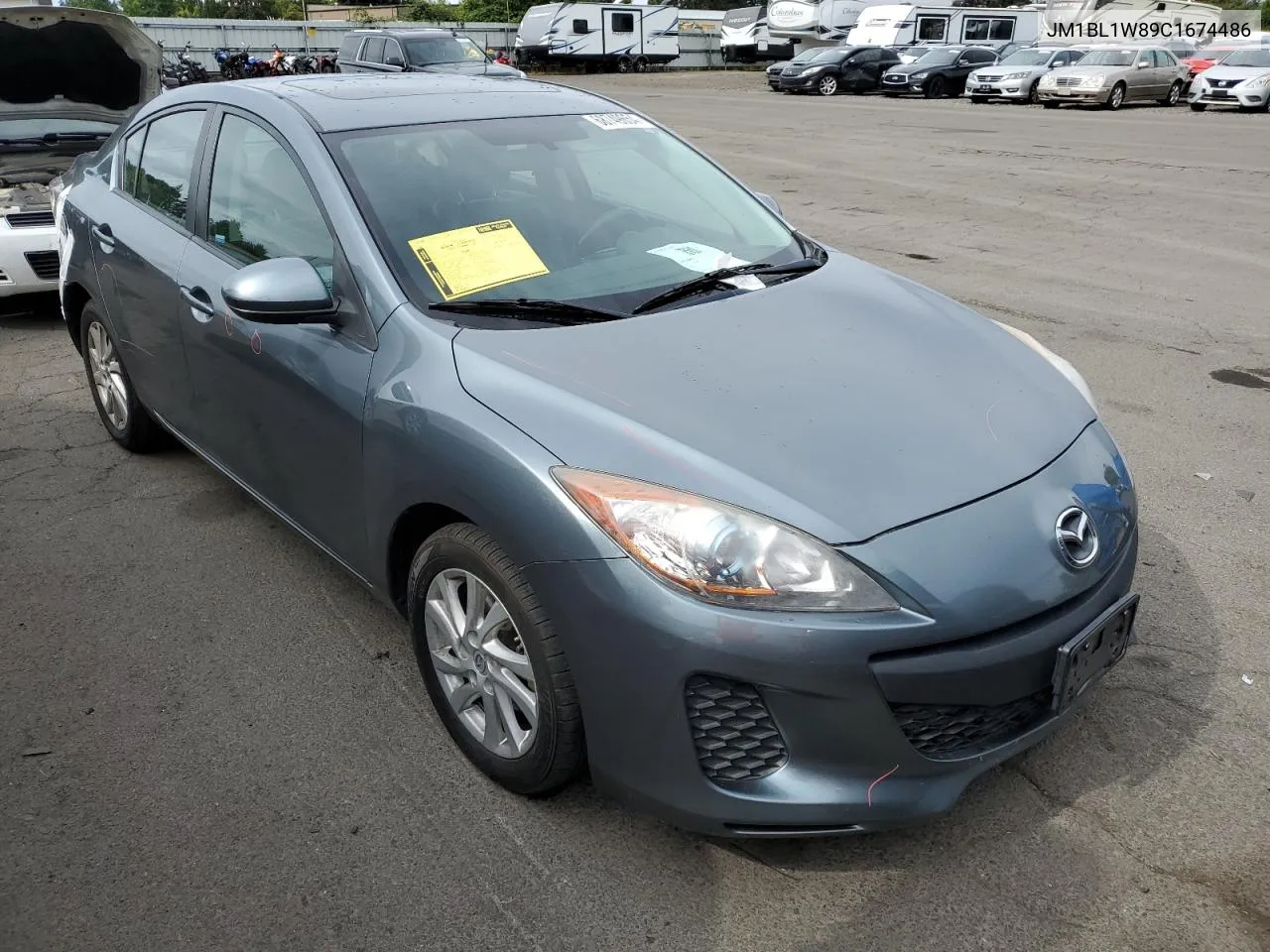 2012 Mazda 3 I VIN: JM1BL1W89C1674486 Lot: 68749654