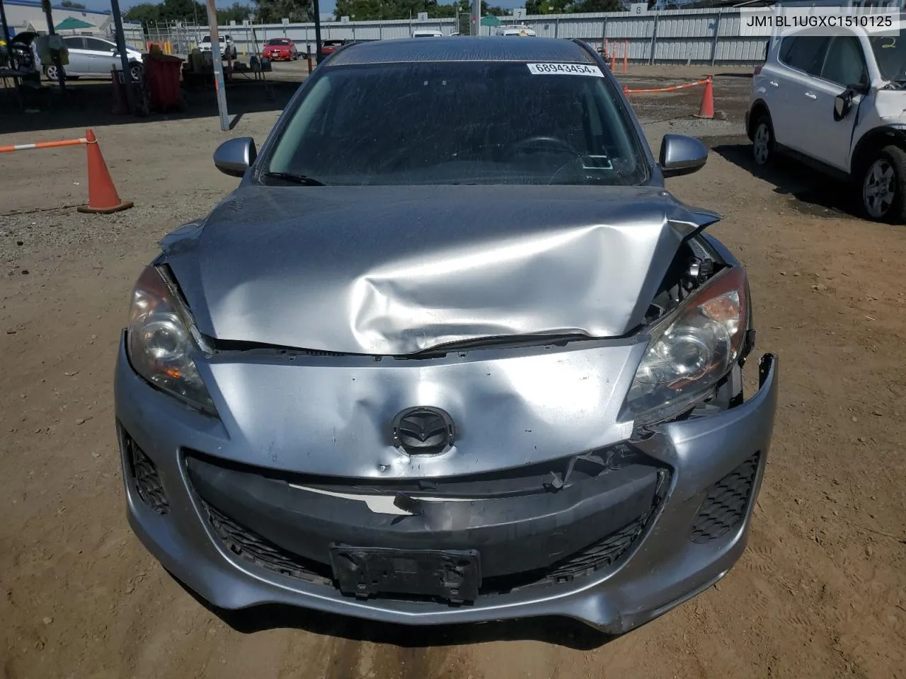 2012 Mazda 3 I VIN: JM1BL1UGXC1510125 Lot: 68943454