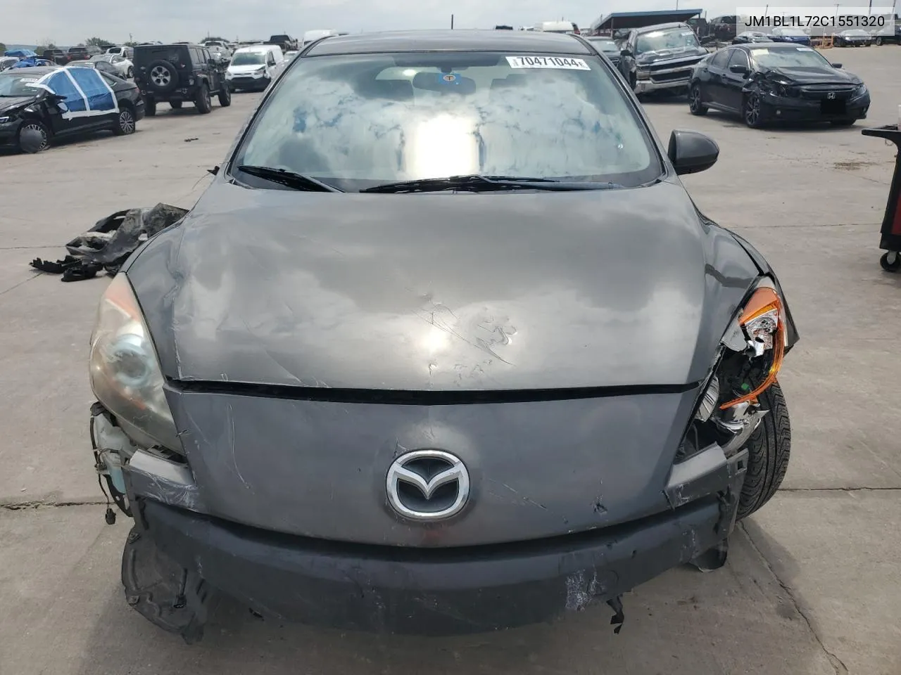 2012 Mazda 3 I VIN: JM1BL1L72C1551320 Lot: 70471044