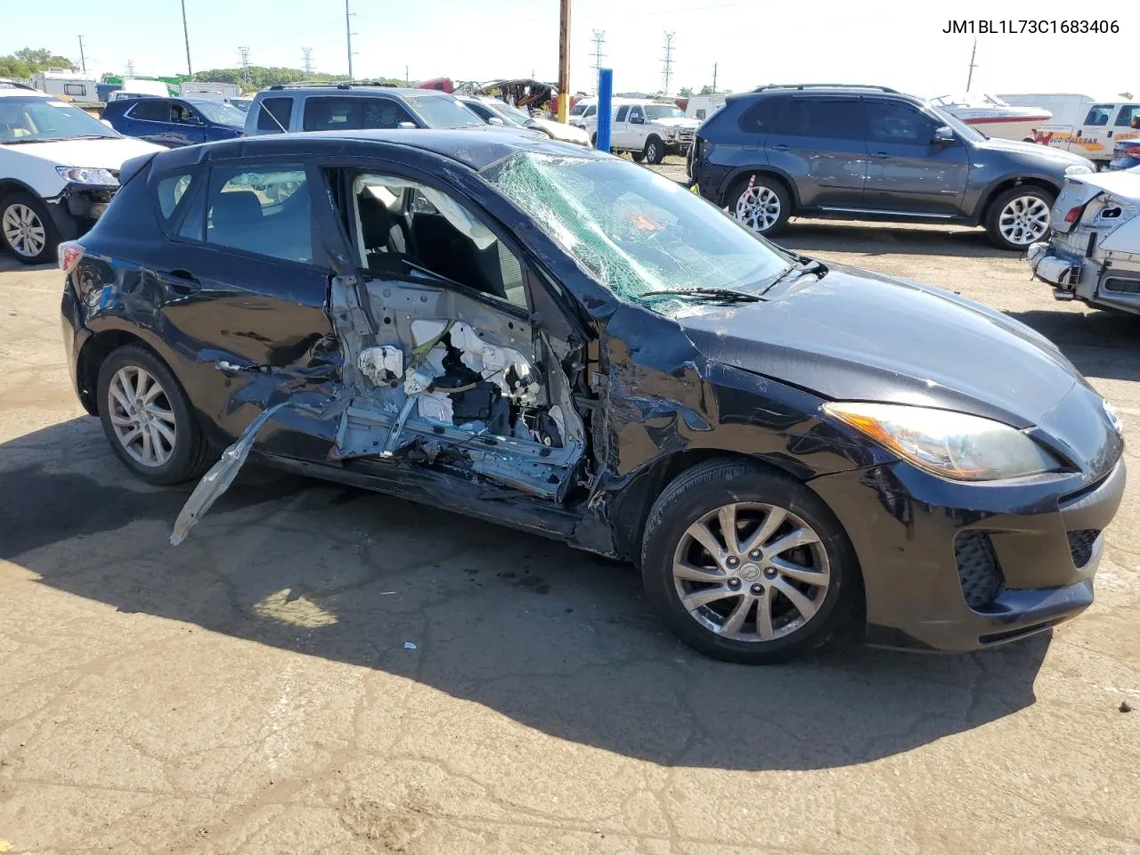 2012 Mazda 3 I VIN: JM1BL1L73C1683406 Lot: 71027344