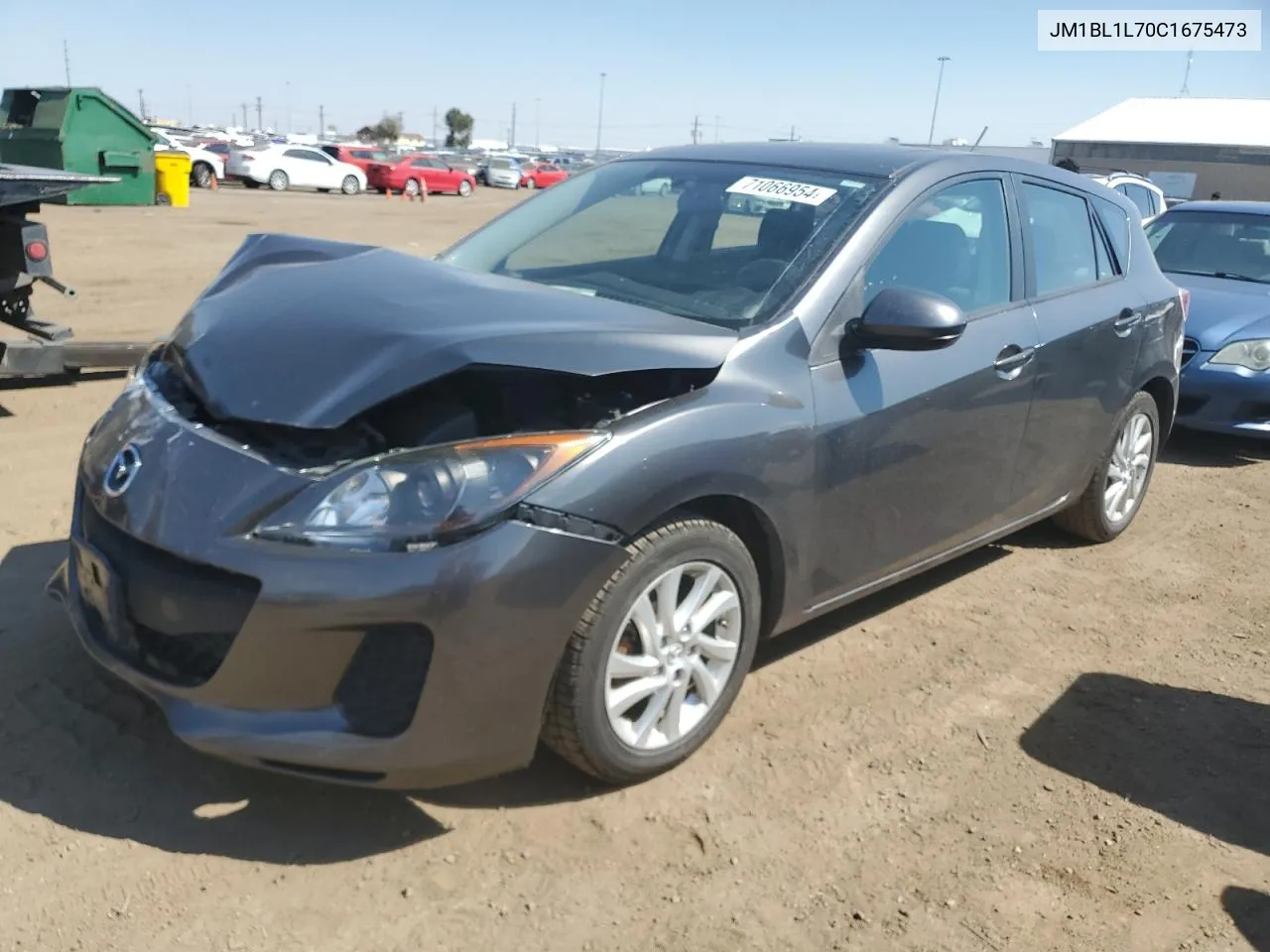 2012 Mazda 3 I VIN: JM1BL1L70C1675473 Lot: 71066954