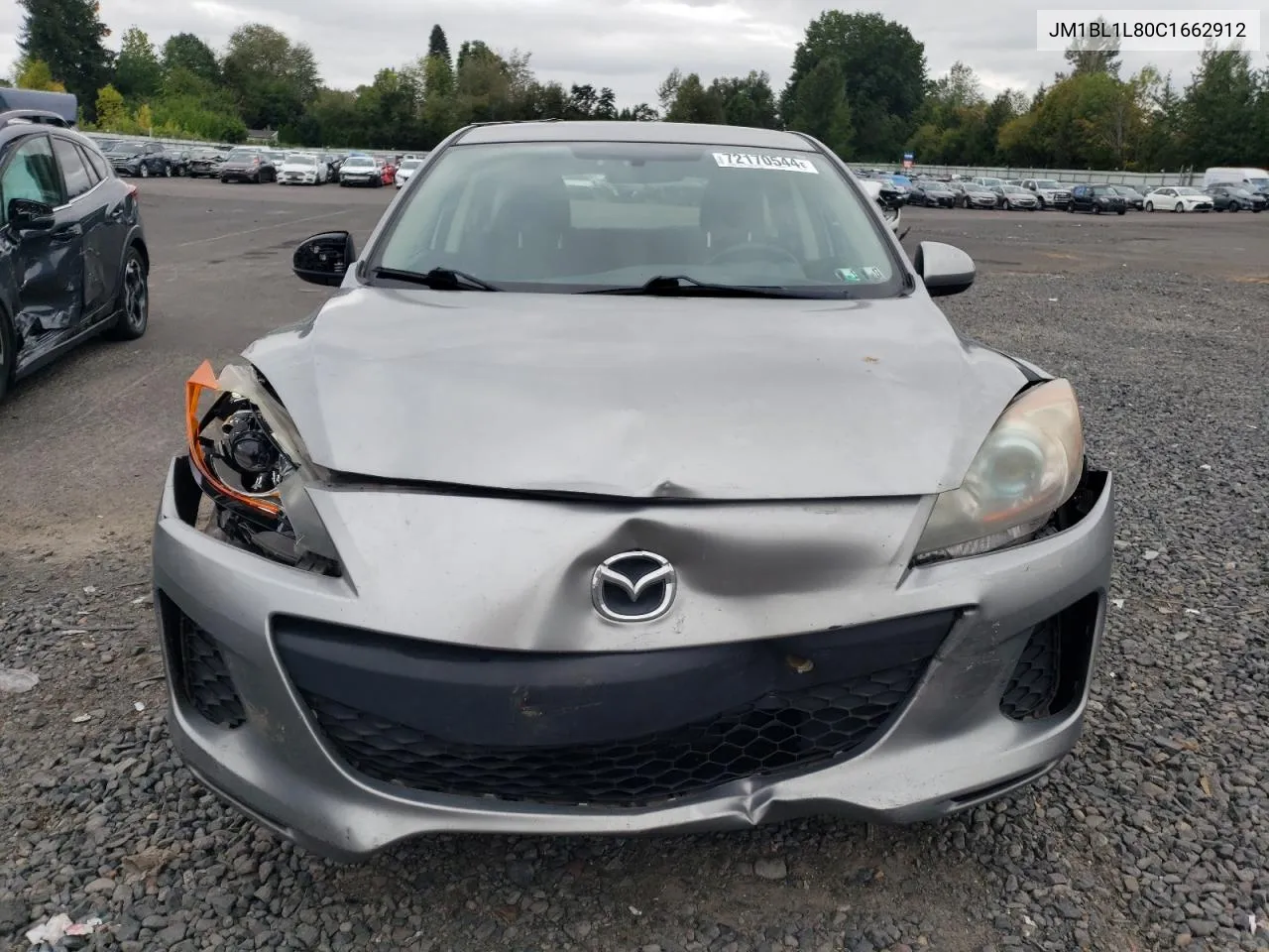 2012 Mazda 3 I VIN: JM1BL1L80C1662912 Lot: 72170544