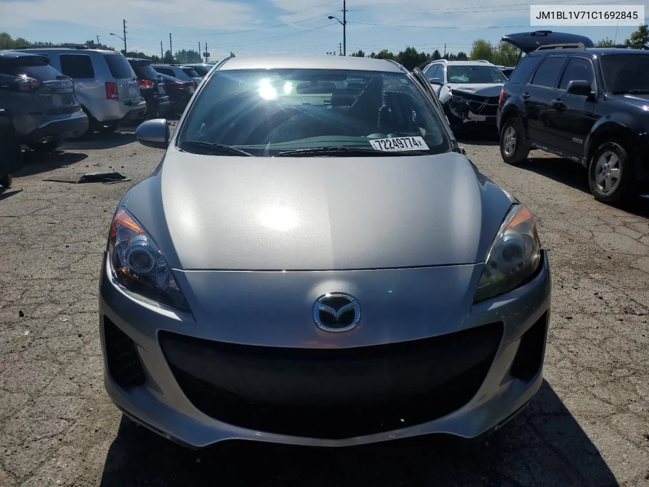 2012 Mazda 3 I VIN: JM1BL1V71C1692845 Lot: 72249774