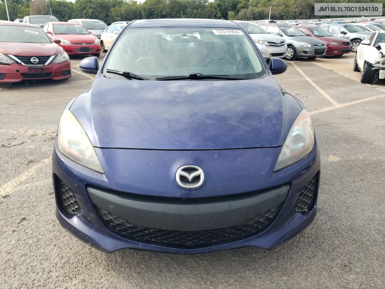 2012 Mazda 3 I VIN: JM1BL1L70C1534130 Lot: 72314964