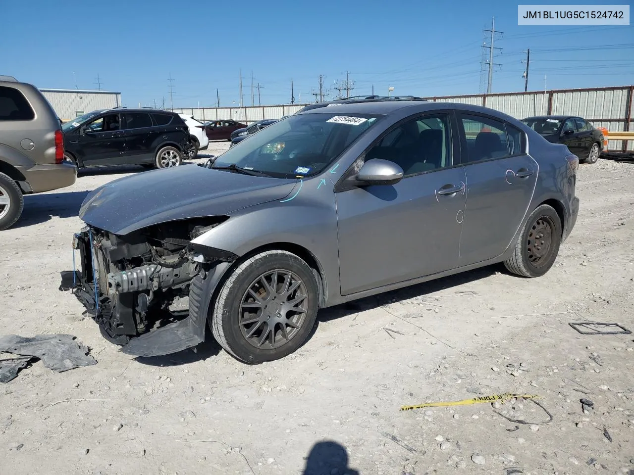 2012 Mazda 3 I VIN: JM1BL1UG5C1524742 Lot: 72754464