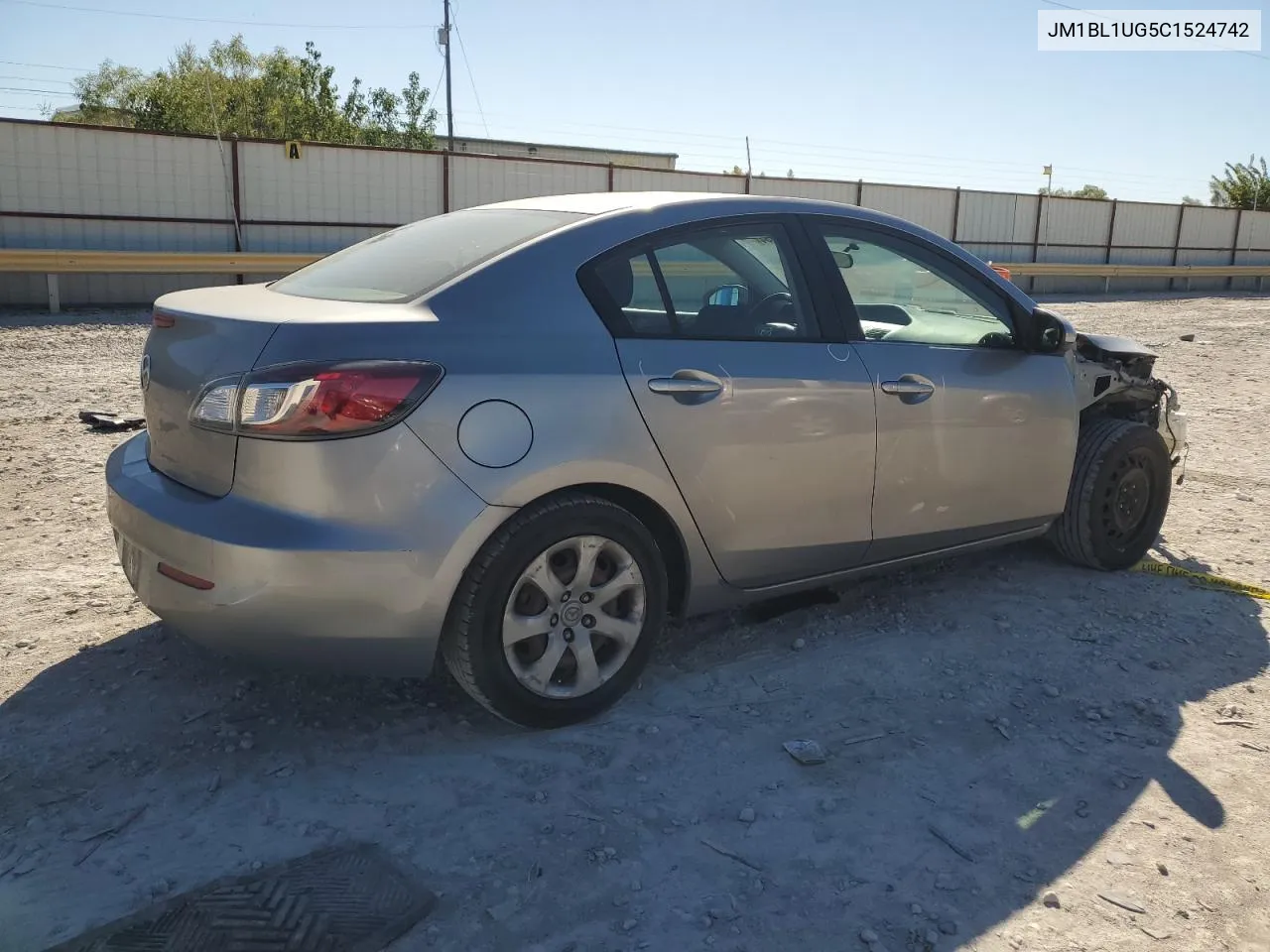 2012 Mazda 3 I VIN: JM1BL1UG5C1524742 Lot: 72754464