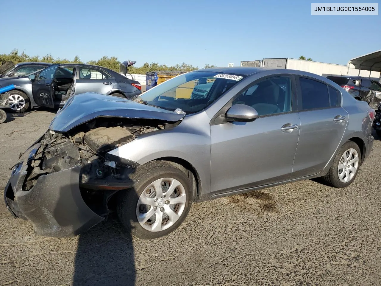 2012 Mazda 3 I VIN: JM1BL1UG0C1554005 Lot: 73251954