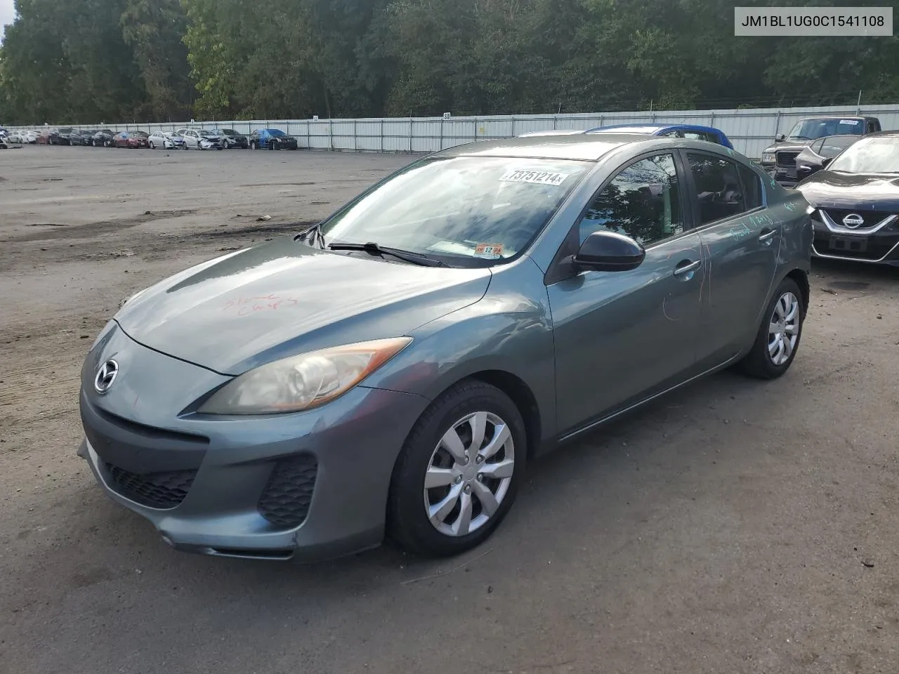 2012 Mazda 3 I VIN: JM1BL1UG0C1541108 Lot: 73751214