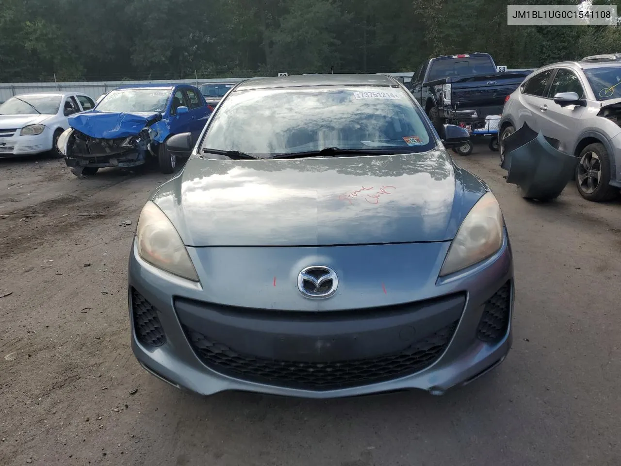 JM1BL1UG0C1541108 2012 Mazda 3 I