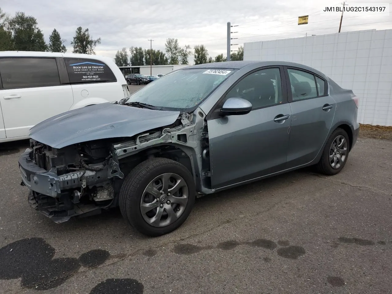 2012 Mazda 3 I VIN: JM1BL1UG2C1543197 Lot: 73762454