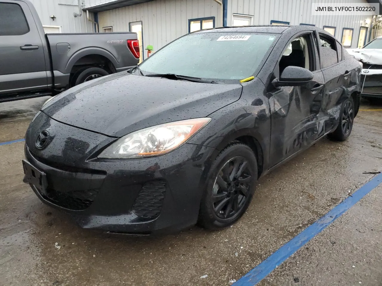 2012 Mazda 3 I VIN: JM1BL1VF0C1502220 Lot: 74264694