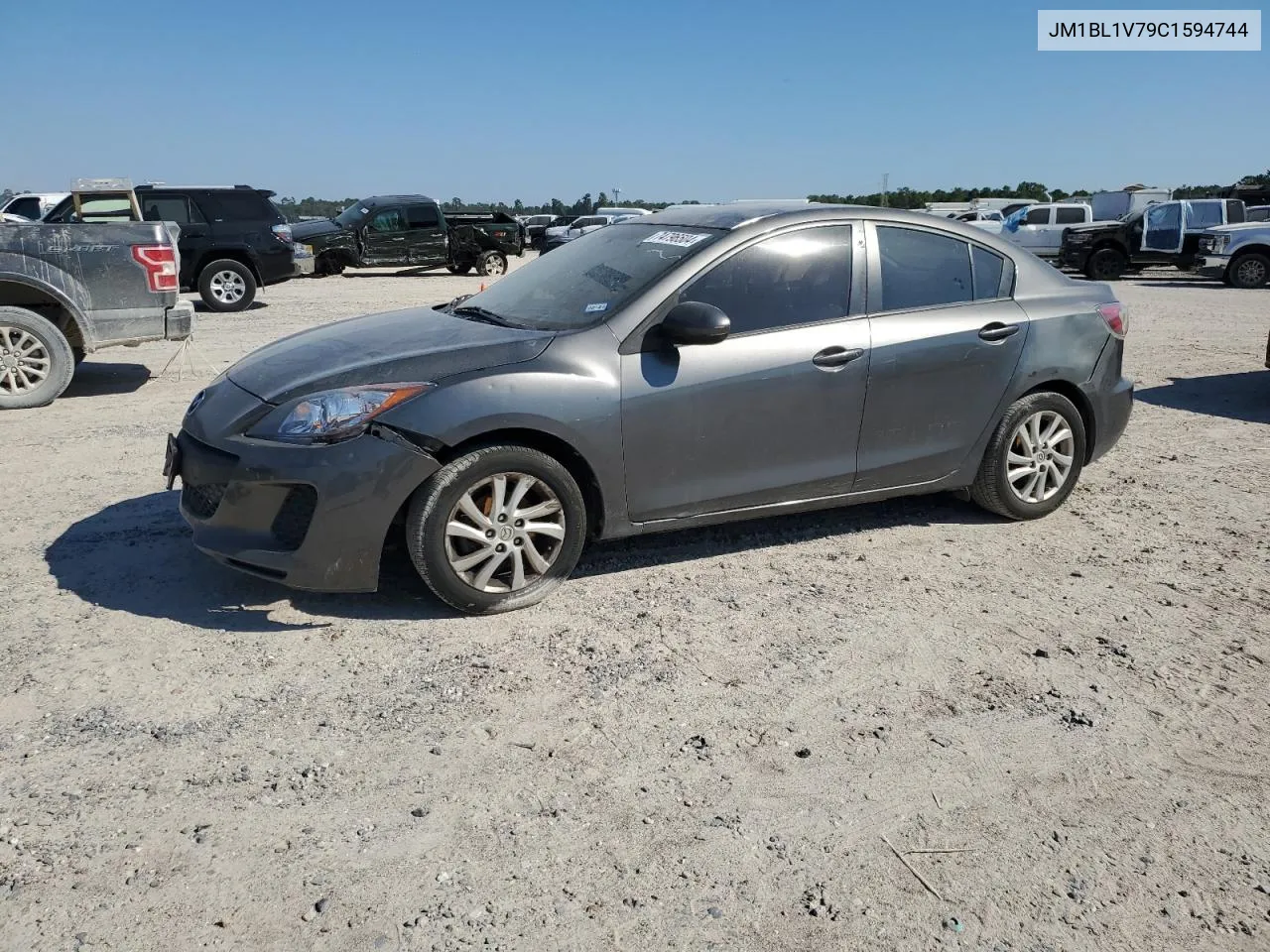 2012 Mazda 3 I VIN: JM1BL1V79C1594744 Lot: 74796504