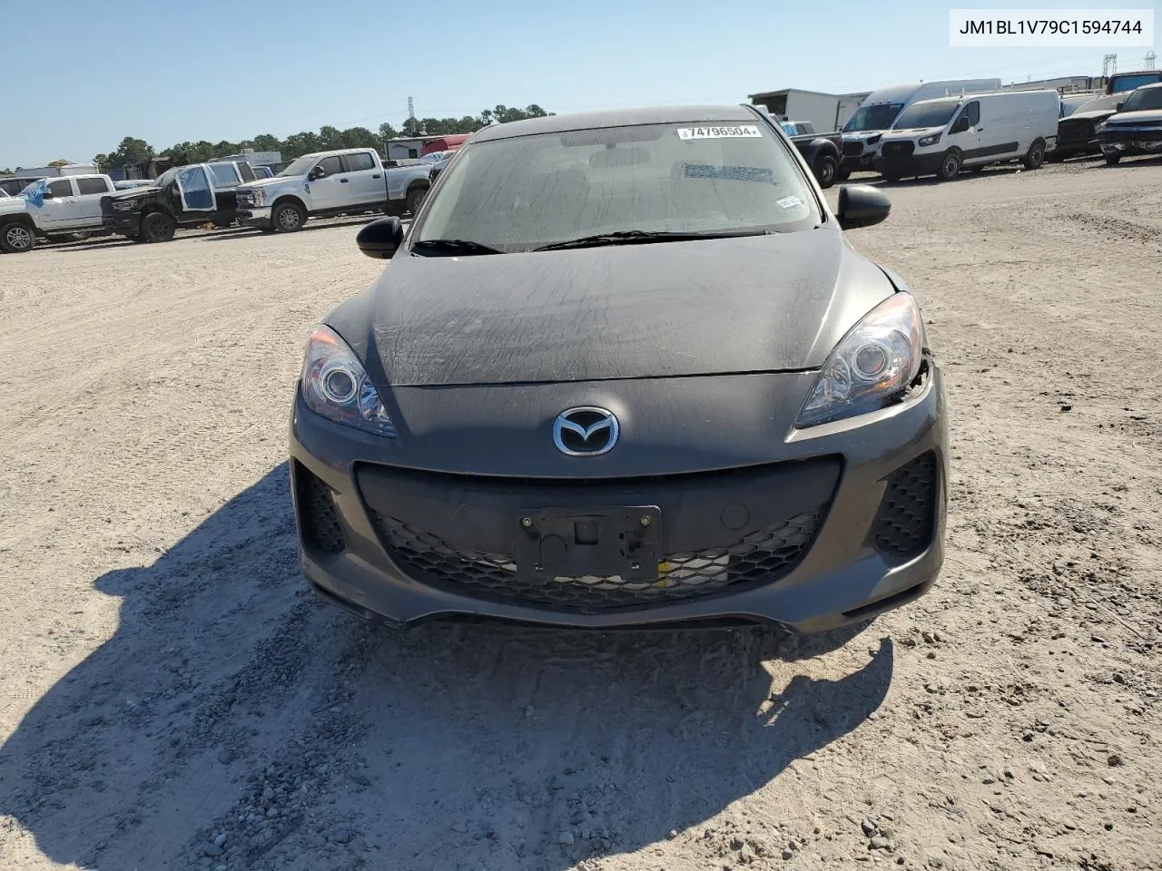 2012 Mazda 3 I VIN: JM1BL1V79C1594744 Lot: 74796504