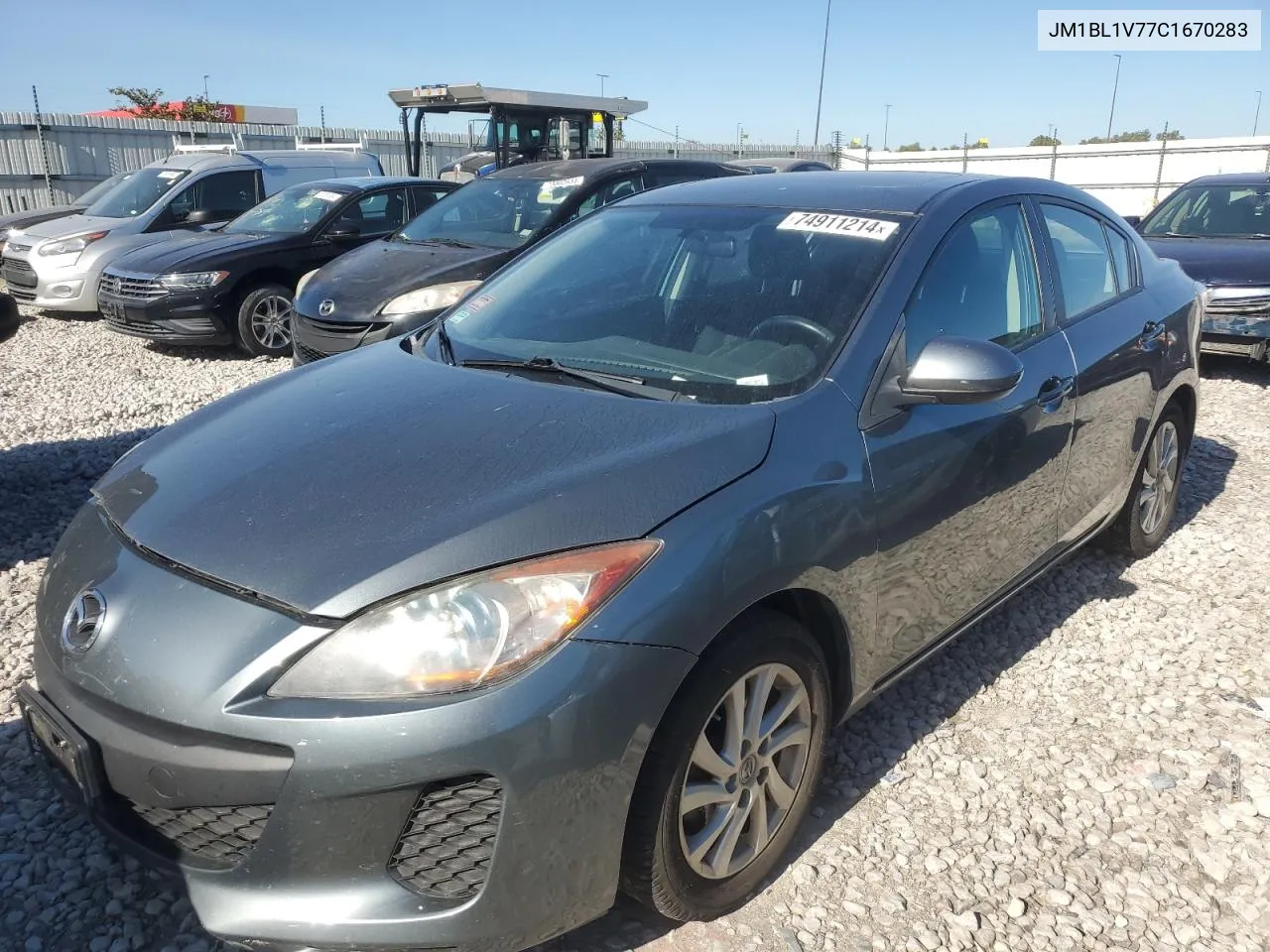 2012 Mazda 3 I VIN: JM1BL1V77C1670283 Lot: 74911214