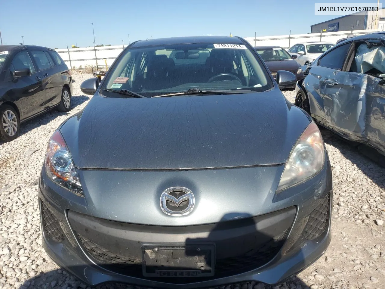 2012 Mazda 3 I VIN: JM1BL1V77C1670283 Lot: 74911214