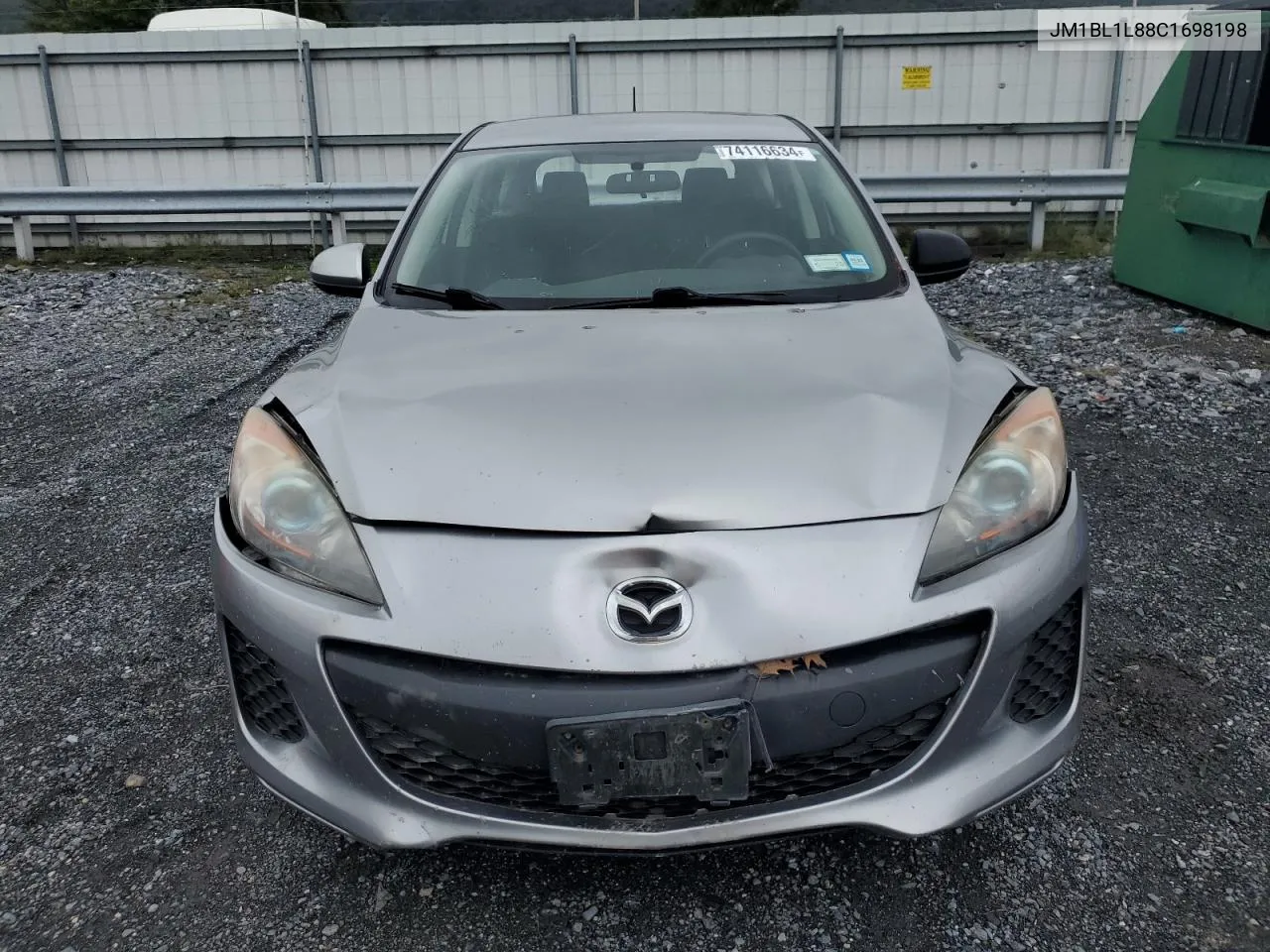 2012 Mazda 3 I VIN: JM1BL1L88C1698198 Lot: 75716864