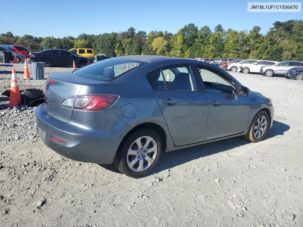 2012 Mazda 3 I VIN: JM1BL1UF1C1536670 Lot: 75795664