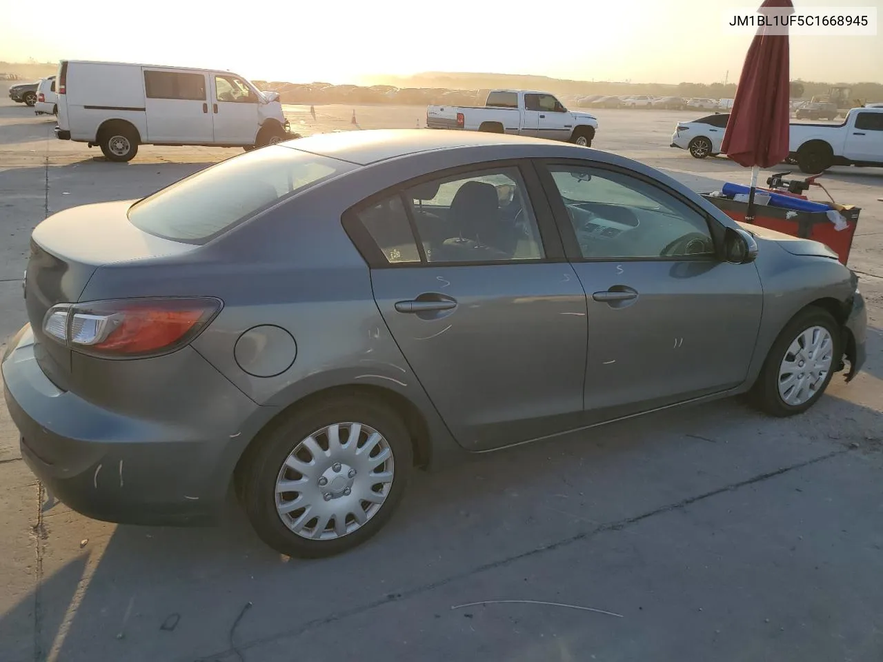 2012 Mazda 3 I VIN: JM1BL1UF5C1668945 Lot: 76250604