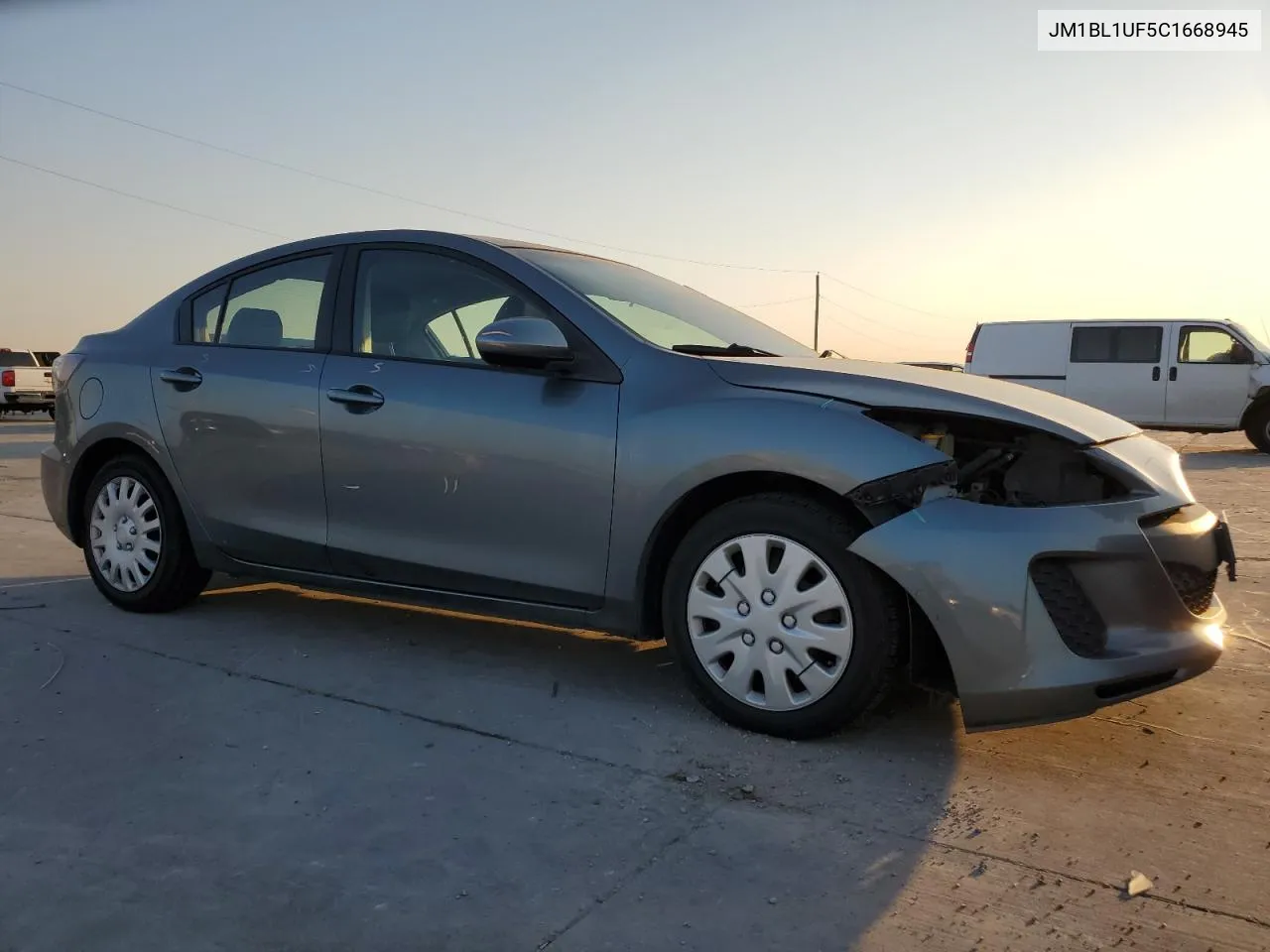 2012 Mazda 3 I VIN: JM1BL1UF5C1668945 Lot: 76250604