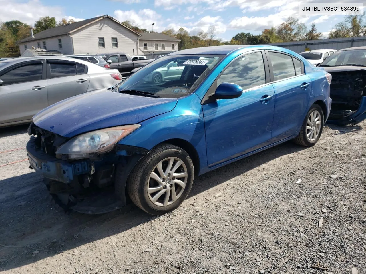 2012 Mazda 3 I VIN: JM1BL1V88C1634899 Lot: 76328244