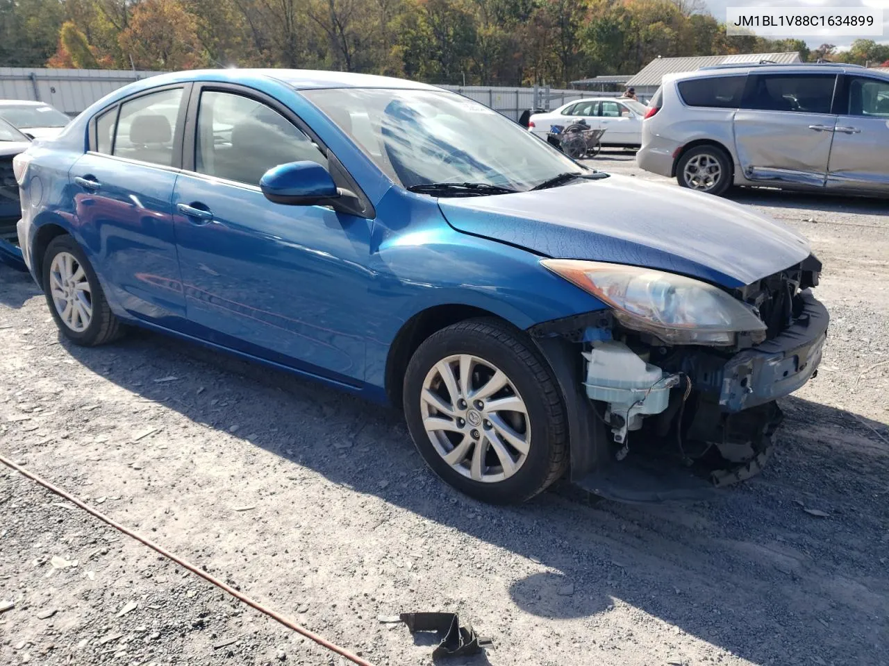 2012 Mazda 3 I VIN: JM1BL1V88C1634899 Lot: 76328244