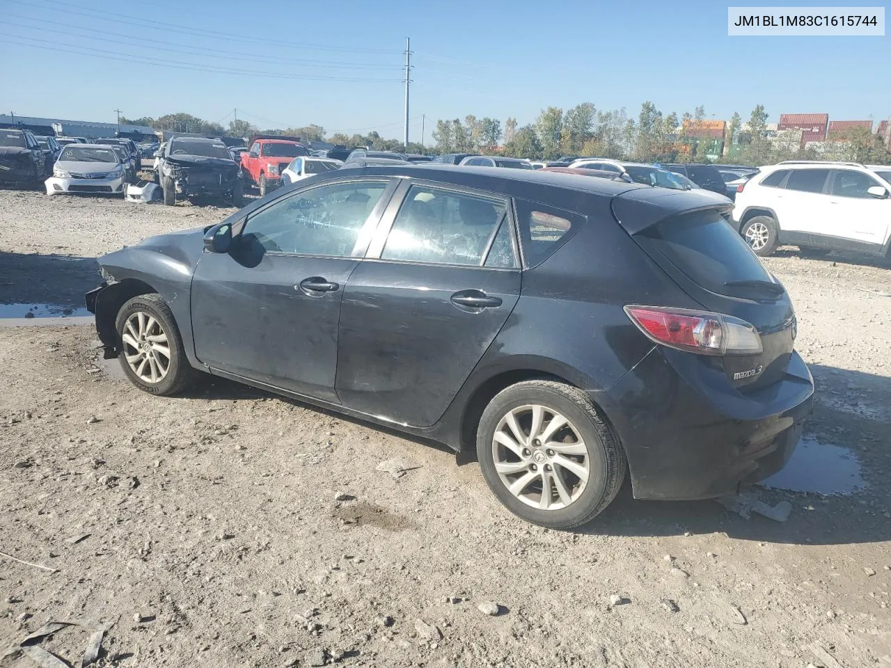 2012 Mazda 3 I VIN: JM1BL1M83C1615744 Lot: 76366774