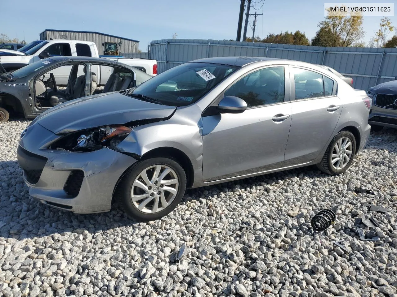 2012 Mazda 3 I VIN: JM1BL1VG4C1511625 Lot: 76587424