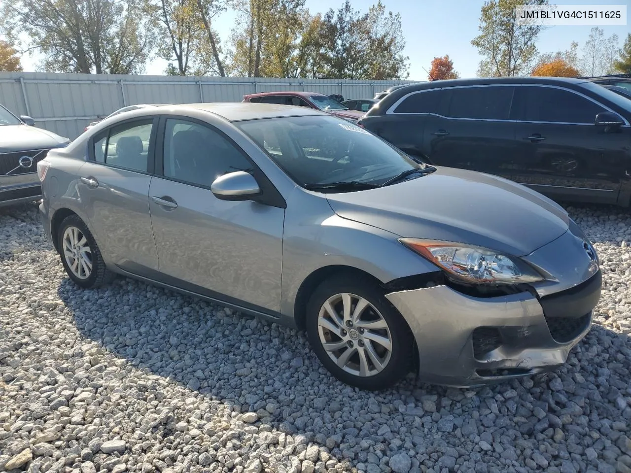 2012 Mazda 3 I VIN: JM1BL1VG4C1511625 Lot: 76587424