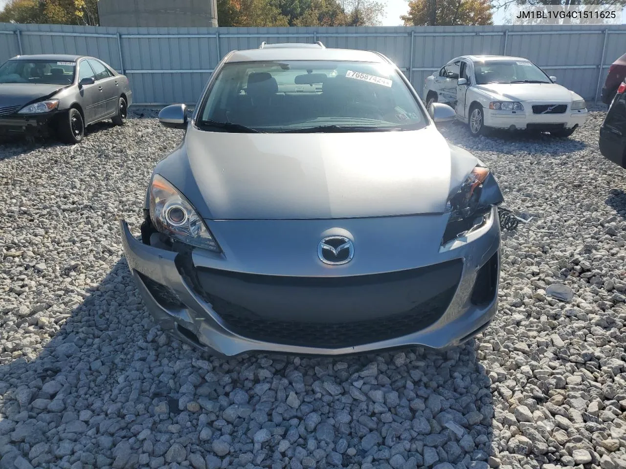 2012 Mazda 3 I VIN: JM1BL1VG4C1511625 Lot: 76587424